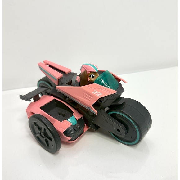 Spin Master Other - Paw Patrol Movie Liberty Deluxe Pink Motorcycle Scooter Sidecar Vehicle + Figure